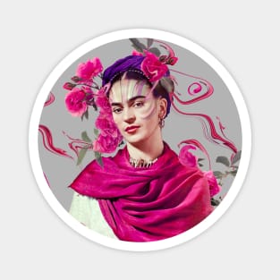 FRIDA KAHLO Mexican Feminist portrait T-Shirt Magnet